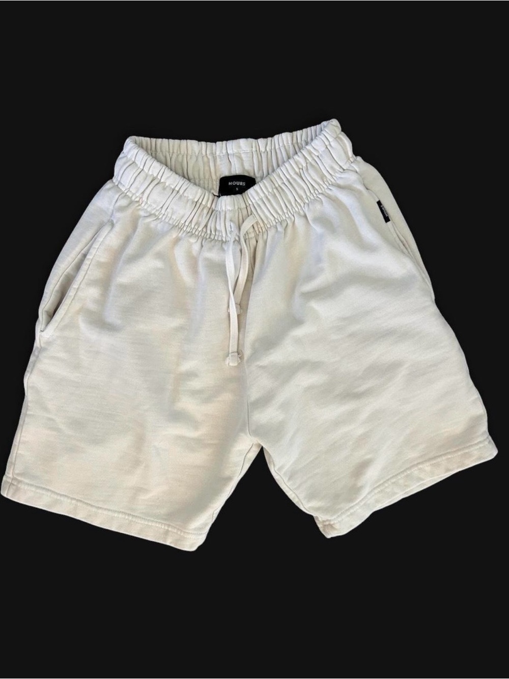 Casual White Men’s Elastic Drawstring Athletic Shorts - Picture 1 of 4